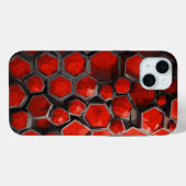 Infinite Geometrics Rood & Zwart Mozaïek Case-Mate iPhone Case (Achterkant (horizontaal))