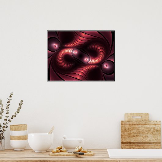 Infinite Giger Poster (rood) (Keuken)