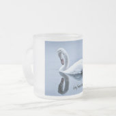 Infinite Grace Swan Frosted Cup Matglas Koffiemok (Voorkant links)