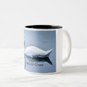Infinite Grace Swan Frosted Cup Matglas Koffiemok (Voorkant rechts)