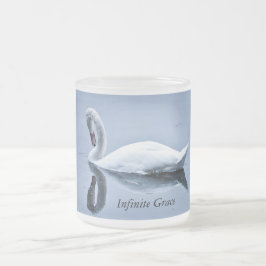 Infinite Grace Swan Frosted Cup Matglas Koffiemok