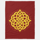 Infinite Harmony: Sacred Mandala Celtic Symbol Art Fleece Deken (Voorkant)