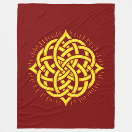 Infinite Harmony: Sacred Mandala Celtic Symbol Art Fleece Deken