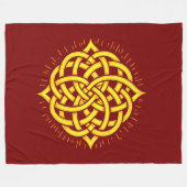 Infinite Harmony: Sacred Mandala Celtic Symbol Art Fleece Deken (Voorkant (Horizontaal))