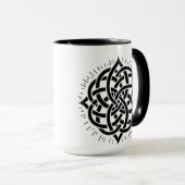 Infinite Harmony: Sacred Mandala Celtic Symbol Art Mok (Voorkant rechts)