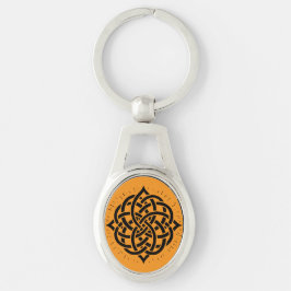 Infinite Harmony: Sacred Mandala Celtic Symbol Art Sleutelhanger
