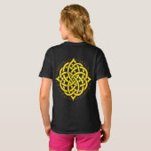 Infinite Harmony: Sacred Mandala Celtic Symbol Art T-shirt (Achterkant volledig)