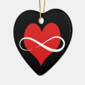 Infinite hart keramisch ornament (Links)
