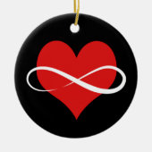 Infinite hart keramisch ornament (Voorkant)