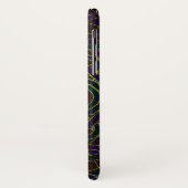 Infinite Keltische Knot Pattern op Leather Case-Mate iPhone Case (Achterkant/links)