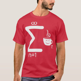 Infinite koffie Wiskunde Lover Addicated Sigma Dri T-shirt