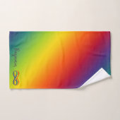 Infinite liefdessymbool regenboogkleuren Oneindigh Bad Handdoek (Handdoek)