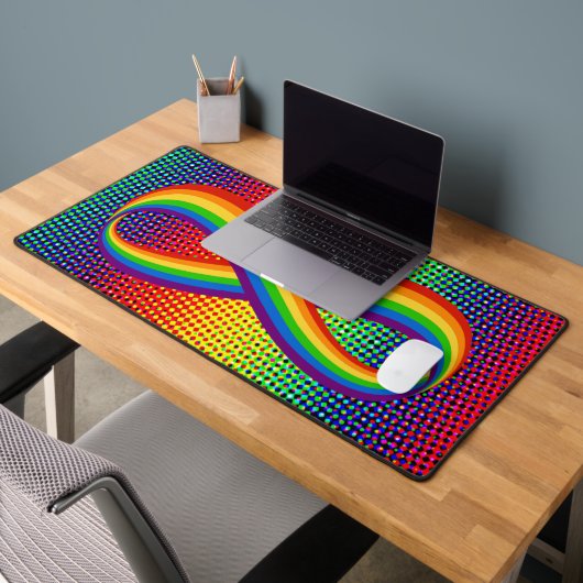 Infinite liefdessymbool regenboogkleuren Oneindigh Bureaumat (Kantoor 2)
