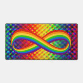 Infinite liefdessymbool regenboogkleuren Oneindigh Bureaumat (Voorkant)