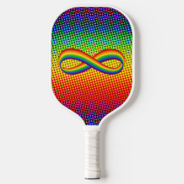 Infinite liefdessymbool regenboogkleuren Oneindigh Pickleball Paddle