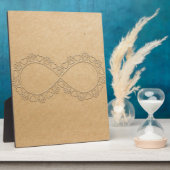 Infinite Love Dog Paw Print Fotoplaat (Zijkant)