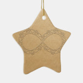 Infinite Love Dog Paw Print Keramisch Ornament (Rechts)