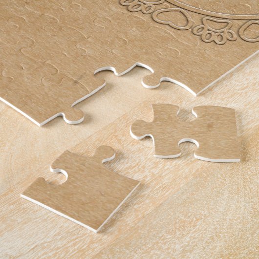 Infinite Love Dog Paw Print Legpuzzel (Zijkant)