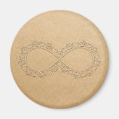 Infinite Love Dog Paw Print Magneet (Voorkant)