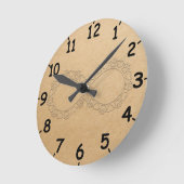 Infinite Love Dog Paw Print with Numbers Ronde Klok (Hoek)