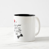 Infinite Love for Dad Tweekleurige Koffiemok (Voorkant rechts)