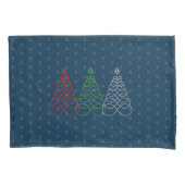 Infinite Love Kerstboom - Red, Green, Silver Kussensloop (Voorkant-Links)