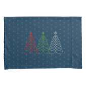 Infinite Love Kerstboom - Red, Green, Silver Kussensloop (Voorkant-Rechts)