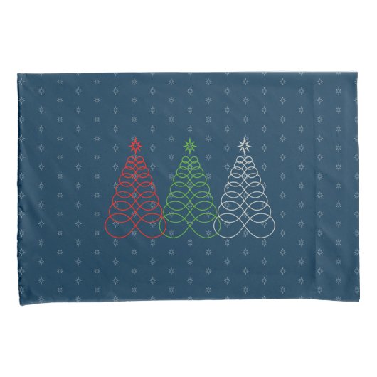 Infinite Love Kerstboom - Red, Green, Silver Kussensloop (Voorkant-Rechts)