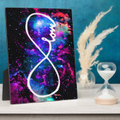 Infinite LOVE kleurrijk en flauw Fotoplaat (Zijkant)