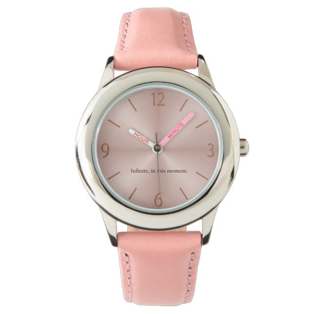 Infinite Moment Watch — Blush-editie Horloge (Voorkant)