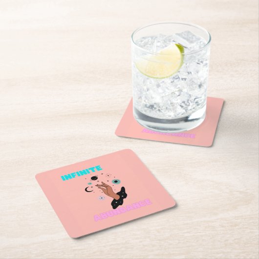 Infinite overvloed kartonnen onderzetters (Insitu)