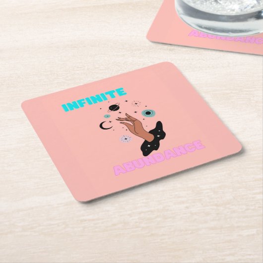 Infinite overvloed kartonnen onderzetters (Schuin)