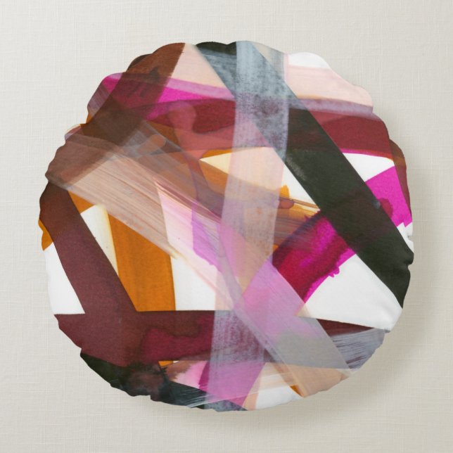 Infinite pad II Rond Kussen (Voorkant)