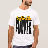 Infinite POWER Bold Motivational Graphic T-shirt (Voorkant)