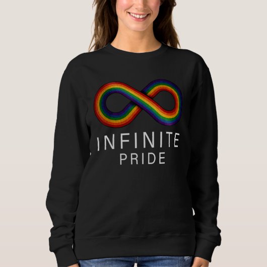 Infinite Pride LGBT Support Rainbow Colour Trui (Voorkant)