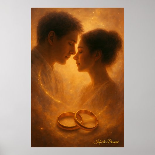 Infinite Promise – Romantic Celestial Design Poster (Voorkant)