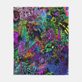 Infinite Psychedelic Rainbow Dimensions Poster Art Fleece Deken (Voorkant)