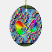 Infinite Rainbows Keramisch Ornament (Rechts)
