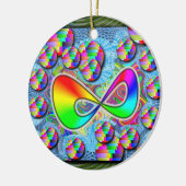 Infinite Rainbows Keramisch Ornament (Links)
