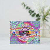 Infinite regenboog briefkaart (Staand voorkant)