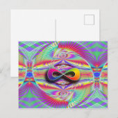 Infinite regenboog briefkaart (Voorkant / Achterkant)