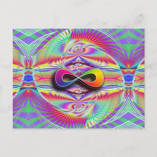 Infinite regenboog briefkaart (Voorkant)
