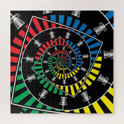 Infinite schijfGolf-mandjes Legpuzzel (Horizontaal)