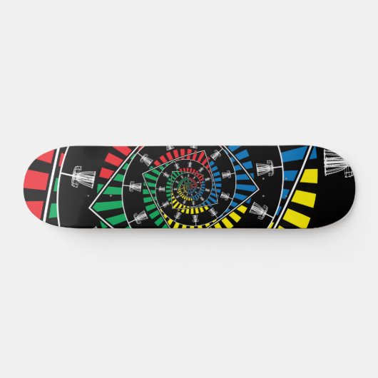 Infinite schijfGolf-mandjes Persoonlijk Skateboard (Horizontaal)
