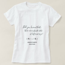 Infinite sets materie Wiskunde Girl T-Shirt