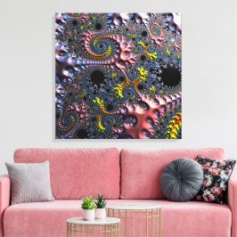 Infinite Spiral Realms Canvas Afdruk