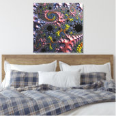 Infinite Spiral Realms Canvas Afdruk (Insitu (Slaapkamer))