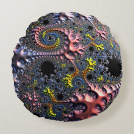 Infinite Spiral Realms Rond Kussen