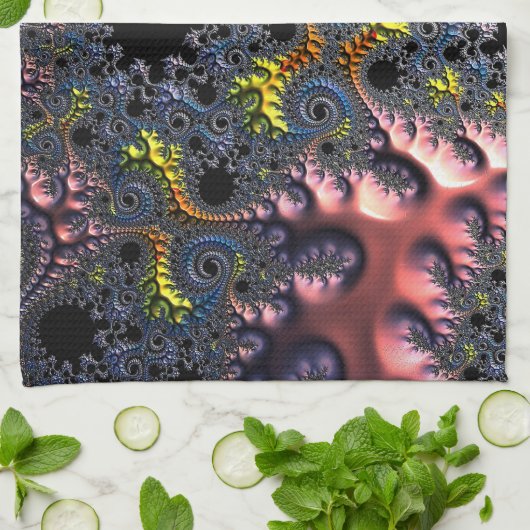 Infinite Spiral Realms Theedoek (Gevouwen)