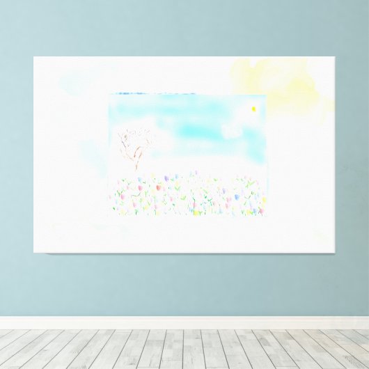 Infinite Spring Canvas Afdruk (Insitu (Houten vloer))